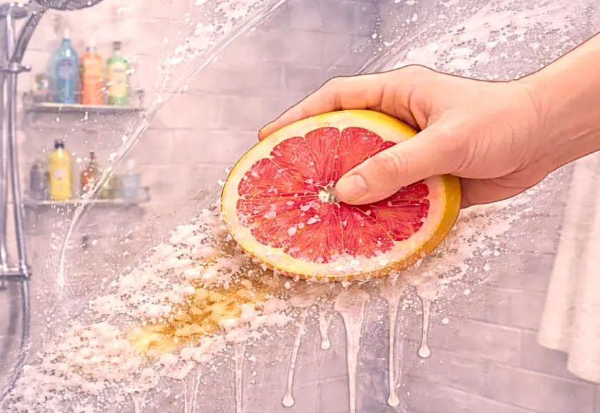 How to Deep Clean Your Entire Bathroom with Grapefruit
